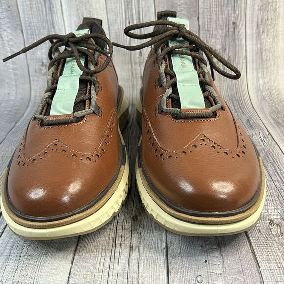 Cole Haan 5.ZEROGRAND Wingtip Oxford Shoes Men's 9W Dark Sequoia C36511 NWOB - Picture 6 of 12